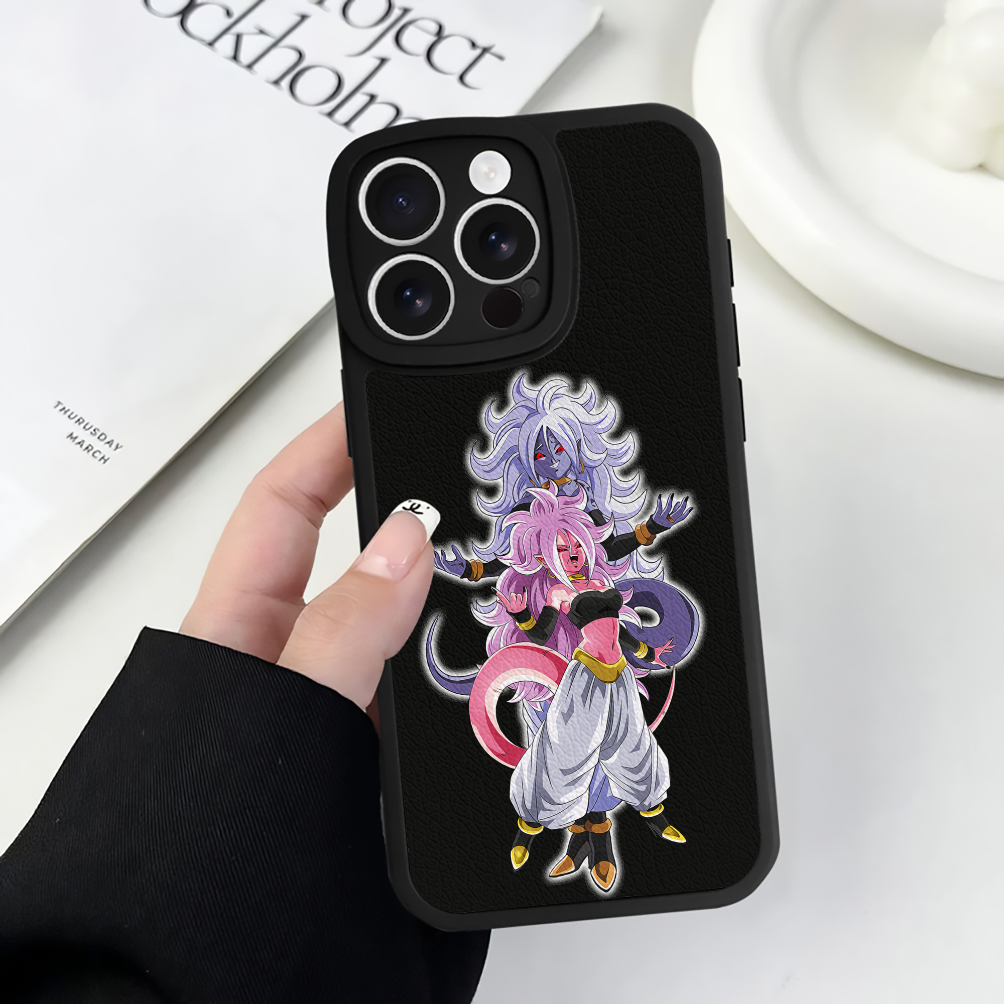 （画像用） ドラゴンボール DRAGON BALL 【iPhone 16シリーズ対応】シリコンスマホケース（レザー調） 材質：シリコン